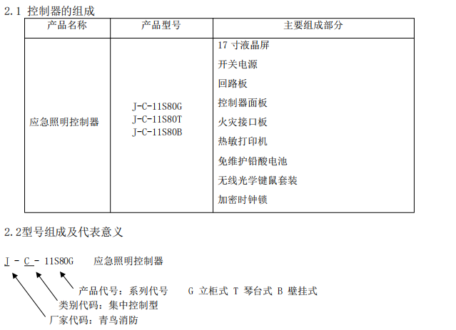 安徽青鳥應(yīng)急照明控制器J-C-11S80G，J-C-11S80T，J-C-11S80B接線安裝技術(shù)